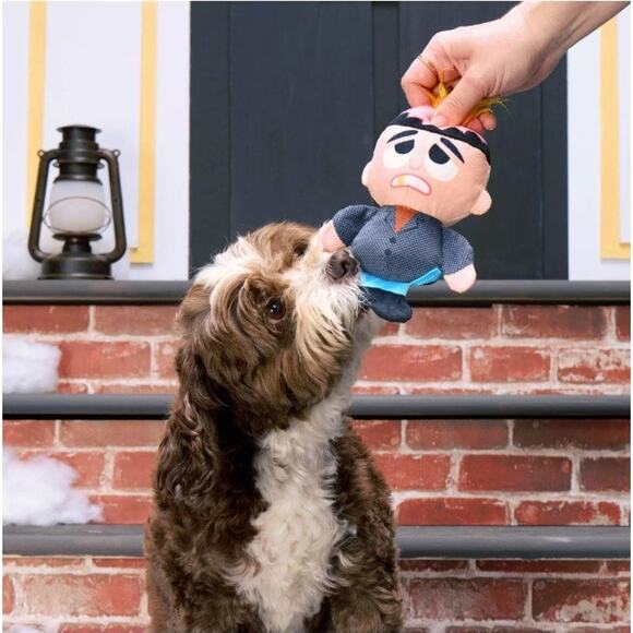 Bark Home Alone Harry Dog Toy Christmas‎ Villain Squeaky Crinkle Plush Holiday - Picture 1 of 5